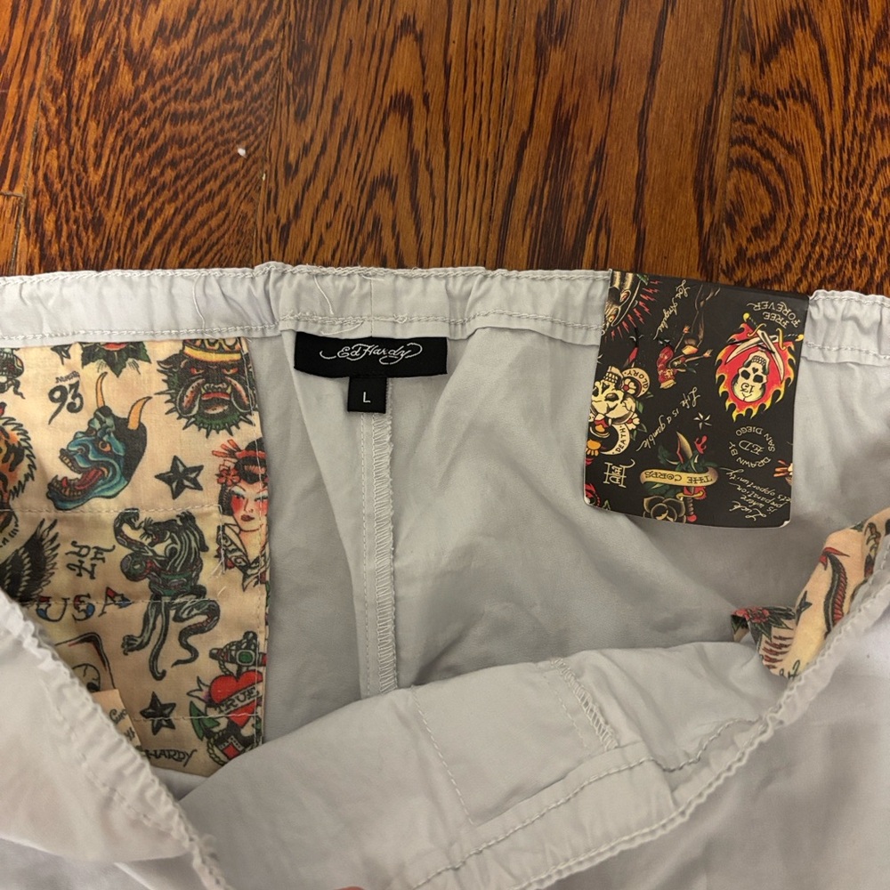 Ed Hardy 1969 Cargo Parachute Pants – Y2K Streetwear – Size L – NWT - Picture 8 of 10